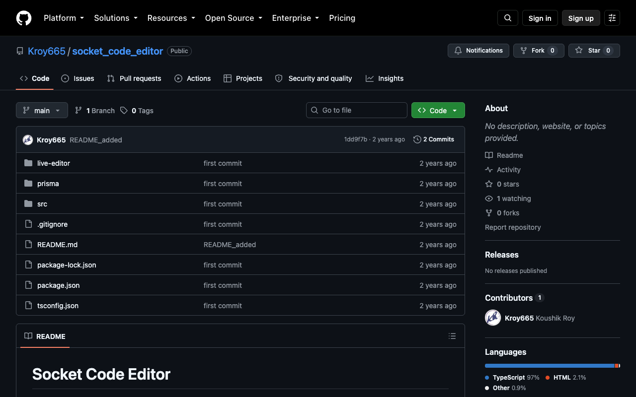 Socket Code Editor